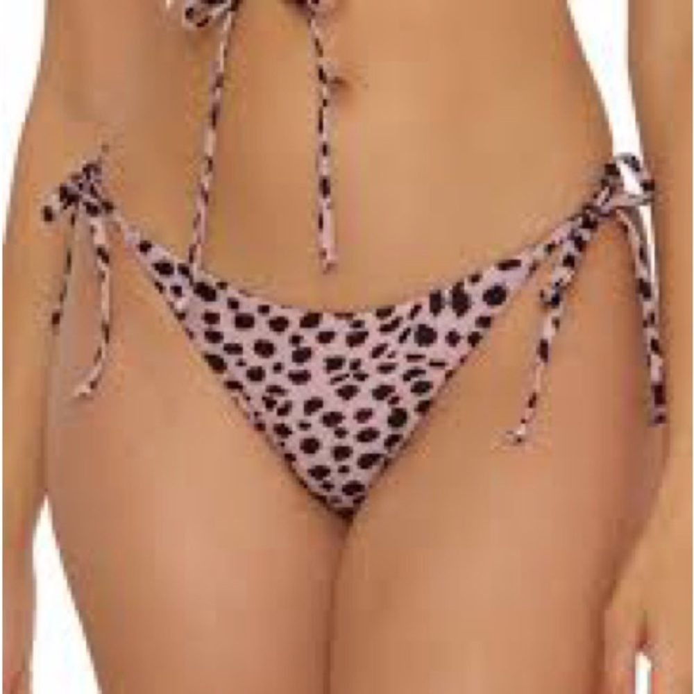 BECCA Pink Leopard Bikini Bottom
